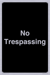 No Trespassing